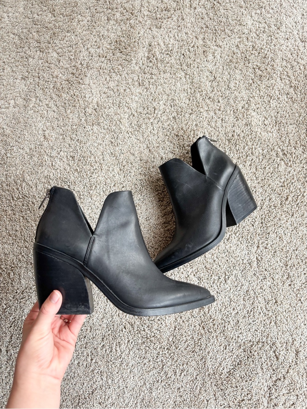 Vince Camuto Leather Ankle Boots